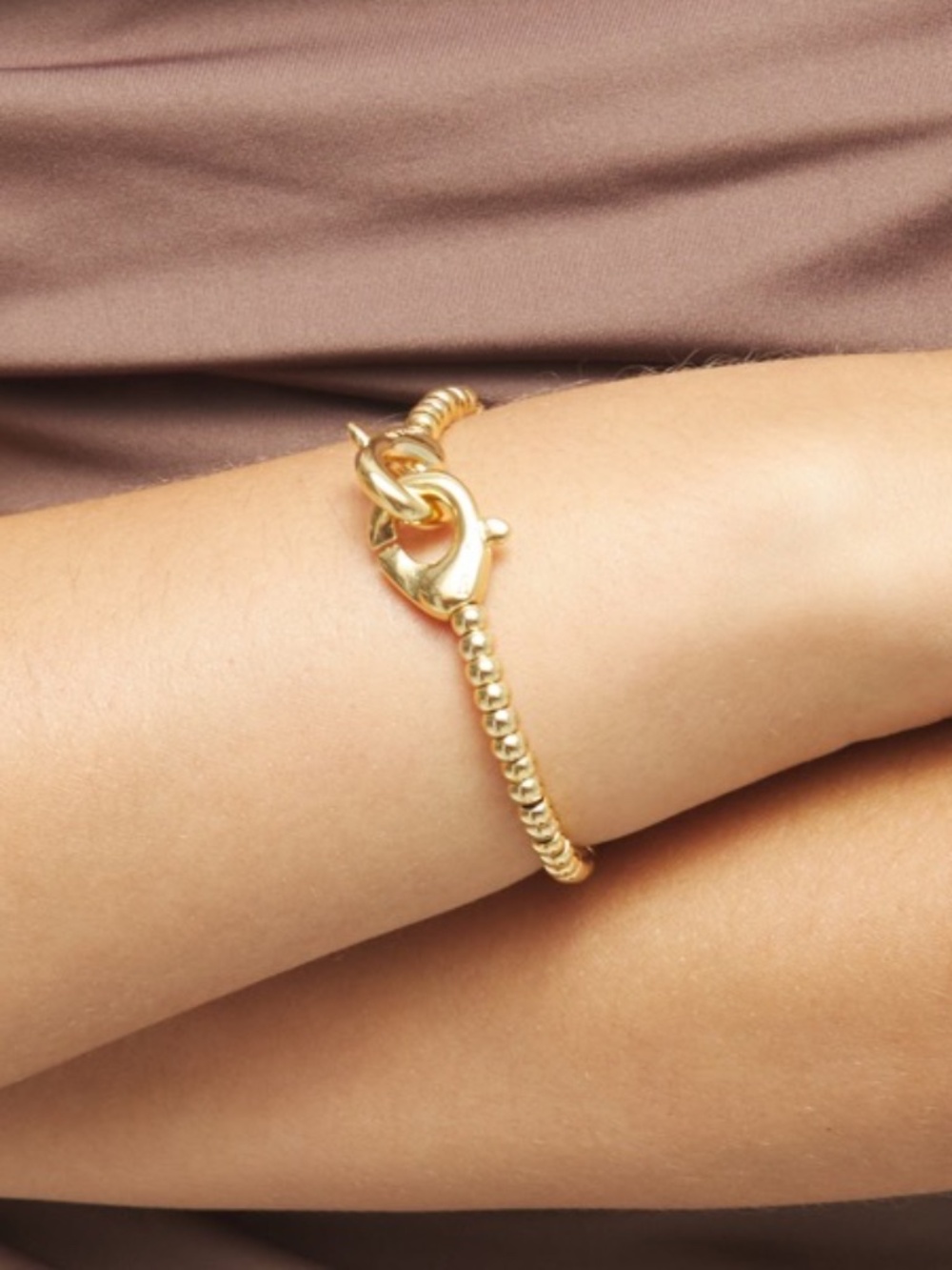 Ser Inseparable 18k gold plated uno de 50 bracelet